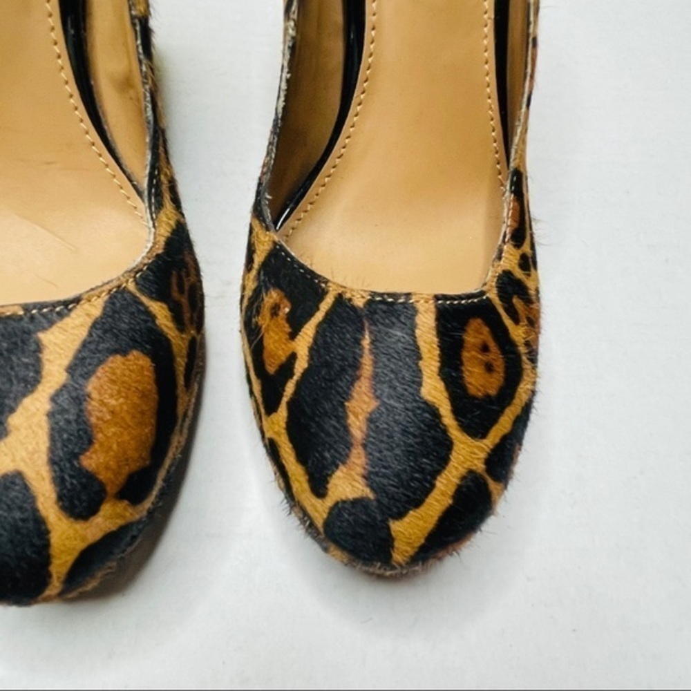 CALVIN Klein Monika Leopard Calf Hair Platforms - Picture 5 of 14